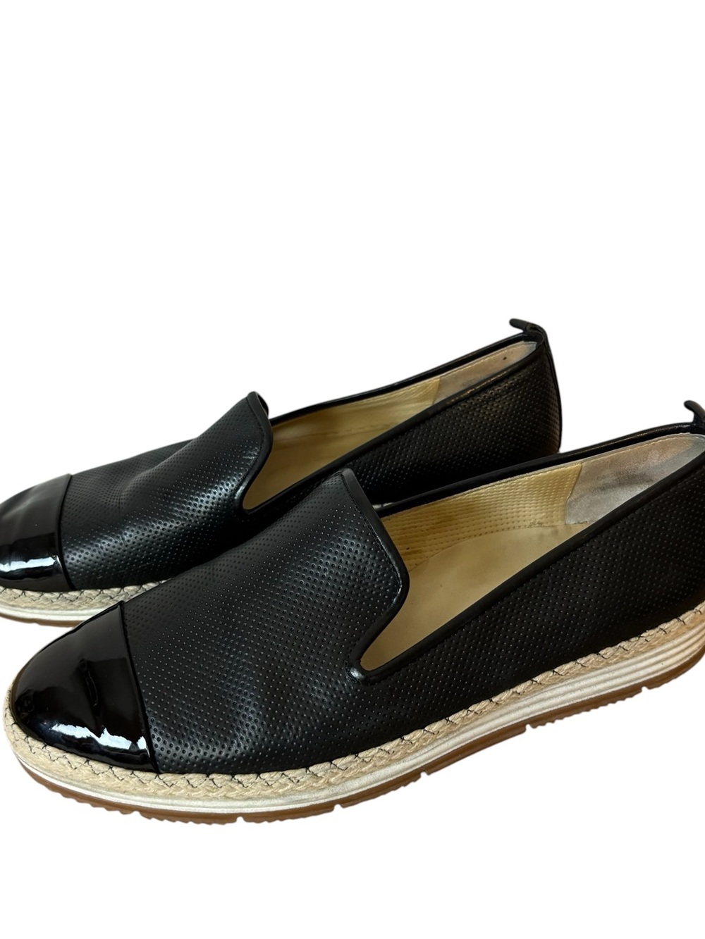 Paul green leather black slip on sneakers low top women’s size US 7.5
